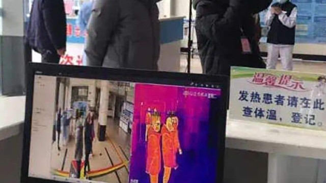 科技抗疫,热成像人体测温系统在兴山县人民医院上岗